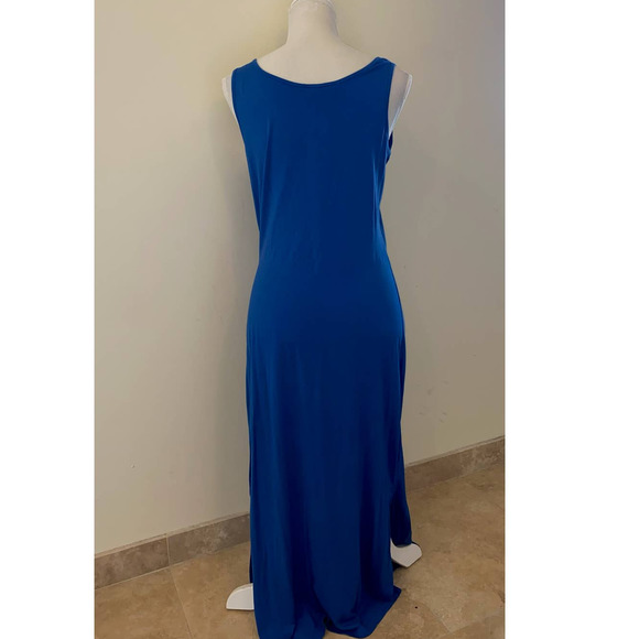 BLUE TANK DRESS RAMY BROOK SIZE LARGE NWT - Picture 2 of 4